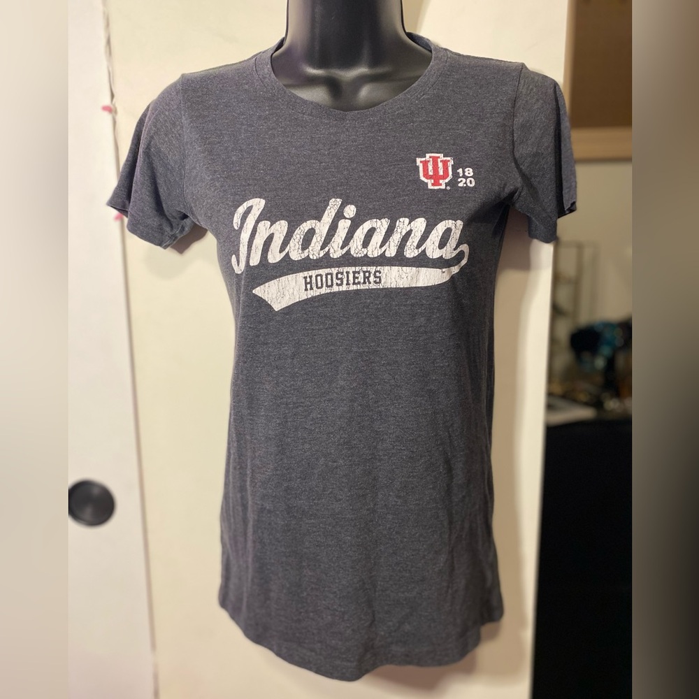 Indiana University Gray Logo Tee 2018 Small Cotton